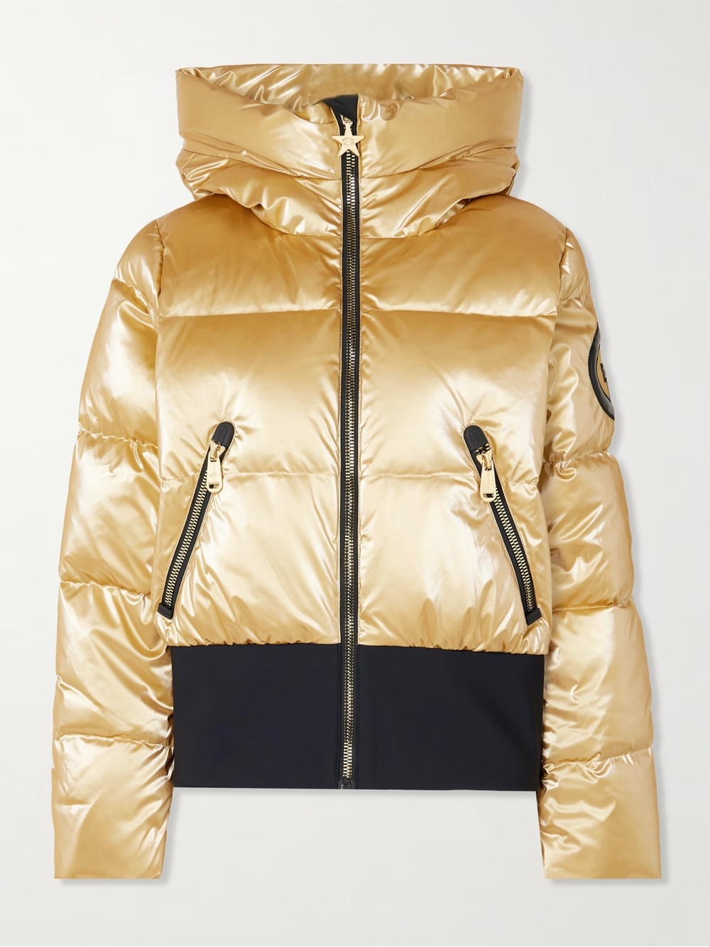 GOLDBERGH BOMBARDINO BOULDER DOWN SKI JACKET IN GOLD US 4 NWT WATERPROOF